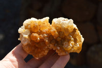 Natural Golden Limonite / Lemonite Quartz Clusters  x 12 From Solwezi, Zambia - TopRock