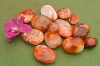 Polished Small Carnelian Palm Stones / Gallets - sold per kg - From Madagascar - TopRock