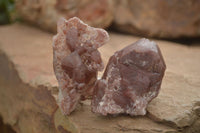 Natural Red Hematoid Quartz Specimens x 12 From Karoi, Zimbabwe - TopRock