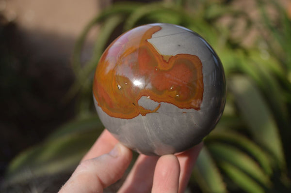 Polished Polychrome Jasper Spheres  x 2 From Madagascar