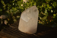 Polished Extra Large Rainbow Veil Quartz Point x 1 From Madagascar