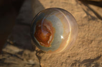 Polished  Polychrome / Picasso Jasper Spheres  x 3 From Madagascar