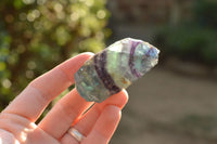 Natural Stone Sealed Watermelon Fluorite Cobbed Pieces  x 15 From Uis, Namibia - TopRock