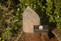 Polished Extra Large Rainbow Veil Quartz Point x 1 From Madagascar