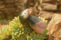 Polished Polychrome / Picasso Jasper Mushrooms  x 6 From Madagascar - TopRock