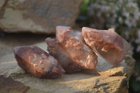 Natural Red Hematoid Quartz Specimens x 24 From Karoi, Zimbabwe