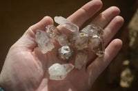 Natural Mixed Amethyst & Smokey Brandberg Quartz Crystals x 35 From Brandberg, Namibia