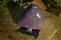 Polished Purple Stichtite & Serpentine Standing Free Form x 1 From Barberton, South Africa