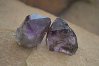 Natural Large Smokey Amethyst / Window Amethyst Crystals  x 12 From Chiredzi, Zimbabwe - Toprock Gemstones and Minerals 