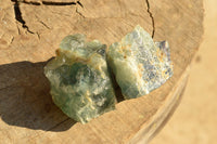 Natural Stone Sealed Watermelon Fluorite Cobbed Pieces  x 15 From Uis, Namibia - TopRock