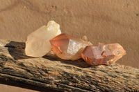 Natural Red Hematoid Phantom Quartz Crystals  x 35 From Karoi, Zimbabwe - TopRock