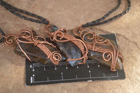 Polished Pietersite Copper Wire Wrapped Pendants  - Sold Per Piece -  From Namibia - TopRock