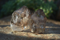 Natural Clear, Smokey, Amethyst and Window Quartz Specimens x 6 From Brandberg, Namibia - Toprock Gemstones and Minerals 