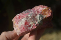 Natural Rough Red Rhodonite Specimens x 4 From Zimbabwe