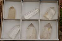 Polished Clear Quartz Crystal Points x 6 From Madagascar - TopRock