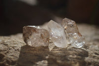 Natural Mixed Amethyst & Smokey Brandberg Quartz Crystals x 35 From Brandberg, Namibia