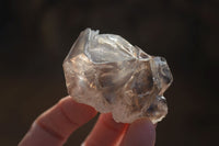 Natural Large Smokey Window Brandberg Quartz Crystals x 6 From Brandberg, Namibia