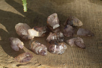 Natural Window Amethyst Crystals  x 12 From Chiredzi, Zimbabwe