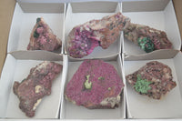 Natural Salrose Specimens x 6 From Kakanda, Congo