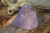 Polished Purple Stichtite & Serpentine Standing Free Form x 1 From Barberton, South Africa