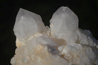 Natural White Phantom Candle Quartz Clusters  x 2 From Madagascar - Toprock Gemstones and Minerals 