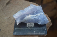 Natural Etched Blue Chalcedony Specimens  x 12 From Nsanje, Malawi