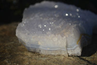 Natural Blue Lace Agate Geode Specimen x 1 From Nsanje, Malawi