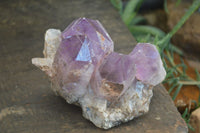 Natural Jacaranda Amethyst Clusters x 2 From Zambia