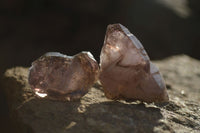 Natural Window Amethyst Crystals  x 12 From Chiredzi, Zimbabwe