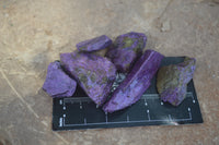 Natural Small Purple Stichtite & Green Serpentine Cobbed Pieces  - Sold per 2 kg (400-600 pieces) - From Barberton, South Africa - TopRock