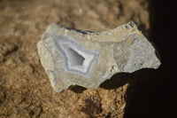 Polished One Side Polished Blue Lace Agate Pieces x 6 From Nsanje, Malawi