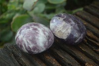 Polished Mini Purple Lepidolite Palm Stones  x 20 From Madagascar - Toprock Gemstones and Minerals 