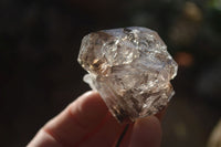 Natural Large Smokey Window Brandberg Quartz Crystals x 6 From Brandberg, Namibia