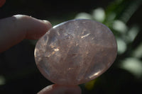 Polished Gemmy Pink Rose Quartz Palm Stones  x 12 From Madagascar - Toprock Gemstones and Minerals 