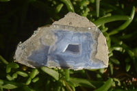 Polished One Side Polished Blue Lace Agate Pieces x 6 From Nsanje, Malawi