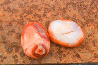 Polished Small Carnelian Palm Stones / Gallets - sold per kg - From Madagascar - TopRock