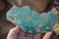 Polished One Side Polished Emerald Mtorolite Plates  x 3 From Zimbabwe