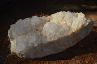 Natural White Phantom Candle Quartz Clusters  x 2 From Madagascar - Toprock Gemstones and Minerals 