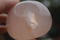 Polished Gemmy Pink Rose Quartz Standing Free Forms  x 3 From Ambatondrazaka, Madagascar - TopRock