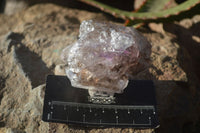 Natural Large Smokey Window Brandberg Quartz Crystals x 6 From Brandberg, Namibia