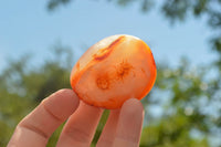 Polished Small Carnelian Palm Stones / Gallets - sold per kg - From Madagascar - TopRock