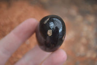 Polished Schorl Black Tourmaline Palm Stones  x 12 From Madagascar - Toprock Gemstones and Minerals 