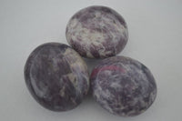 Polished Mini Purple Lepidolite Palm Stones  x 20 From Madagascar - Toprock Gemstones and Minerals 