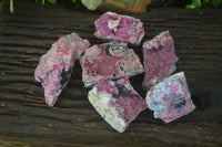 Natural Pink Salrose Cobaltion Dolomite Specimens  x 6 From Kakanda, Congo