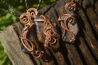 Polished Pietersite Copper Wire Wrapped Pendants  - Sold Per Piece -  From Namibia - TopRock