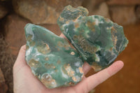 Polished  One Side Polished Emerald Mtorolite Plates  x 6 From Zimbabwe