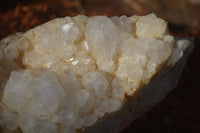 Natural White Phantom Candle Quartz Clusters  x 2 From Madagascar - Toprock Gemstones and Minerals 