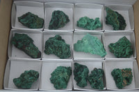 Natural Silky Malachite Specimens  x 14 From Kasompe, Congo - TopRock