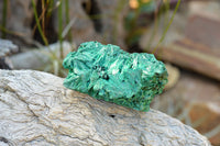 Natural Chatoyant Silky Malachite Specimens  x 6 From Kasompe, Congo - TopRock