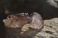 Natural Window Amethyst Crystals  x 12 From Chiredzi, Zimbabwe